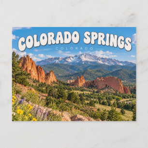 Postal Montaña de Colorado Springs Colorado