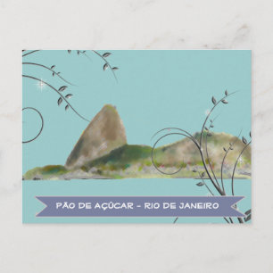Postal montaña de hojas de azúcar, río de janeiro