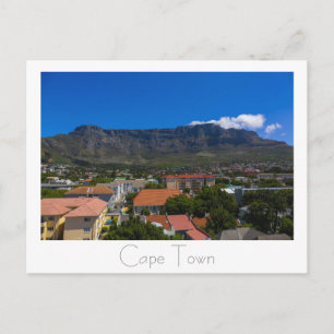 Postal Montaña de la Mesa de Ciudad del Cabo Sudáfrica