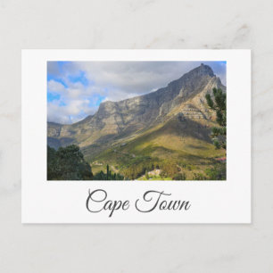 Postal Montaña de la Mesa de Ciudad del Cabo ZA Naturalez