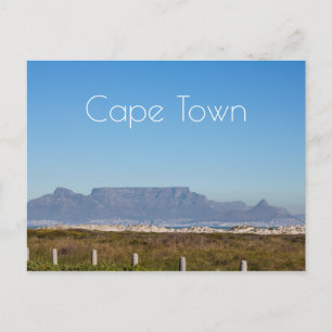 Postal Montaña de la Mesa de Ciudad del Cabo ZA Sudáfrica