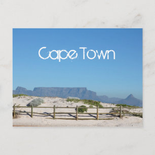 Postal Montaña de la Mesa de Ciudad del Cabo ZA Sudáfrica