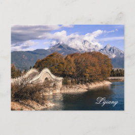 Postal Montaña de la nieve del Dragón Jade en Lijiang, Ch