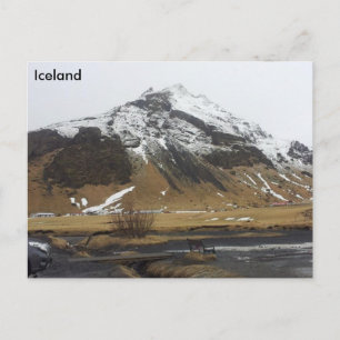 Postal Montaña de Skógar, Islandia