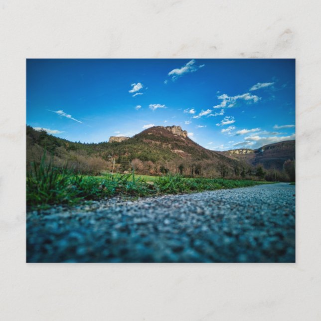 Postal montaña desde la carretera (Anverso)