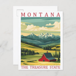 Postal Montana el Treasure State USA Travel Place