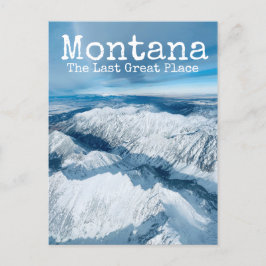 Postal Montana El Último Gran Lugar Montañas De Nieve De 