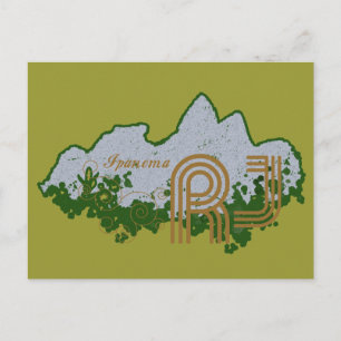 Postal montaña Leblon "Dois Irmãos"