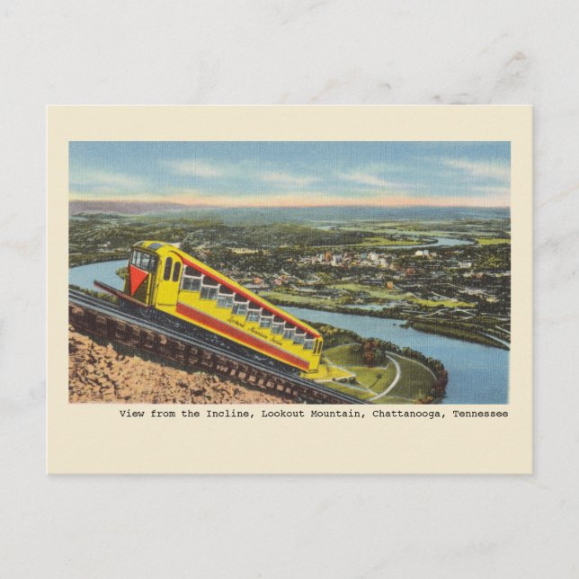 Postal Montaña Lookout, Chattanooga Tennessee (Anverso)