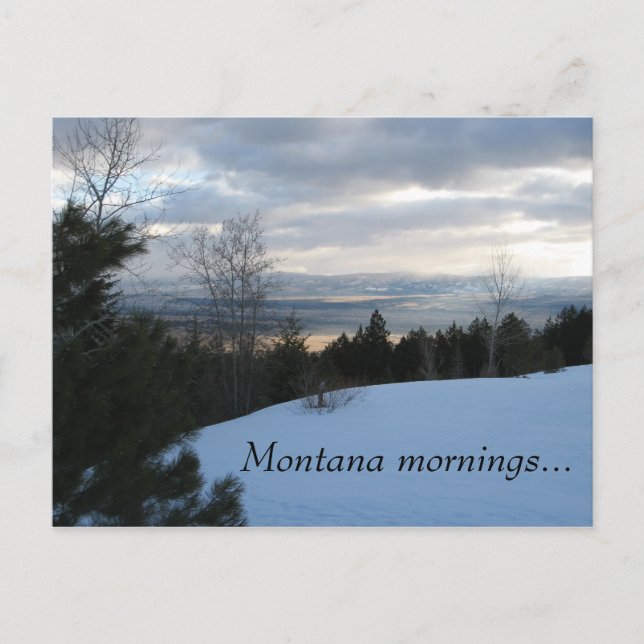 Postal Montana Mornings 1 (Anverso)
