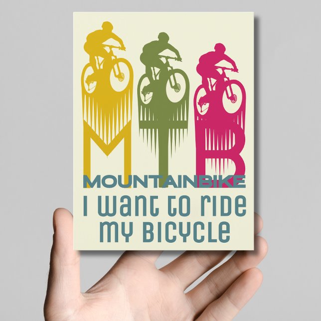 Postal Montaña MTB Bicicleta Montaña Postcard (Subido por el creador)