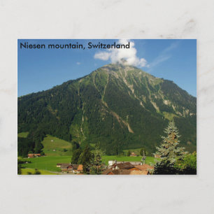 Postal Montaña Niesen, Suiza