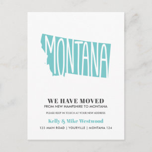Postal MONTANA Nos hemos mudado Nueva dirección Nuevo Hog