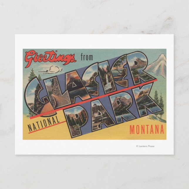 Postal Montana - Parque nacional de los glaciares (Anverso)
