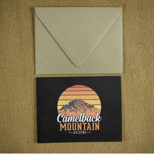 Postal Montaña Retro Camelback Arizona Desierto Viaje