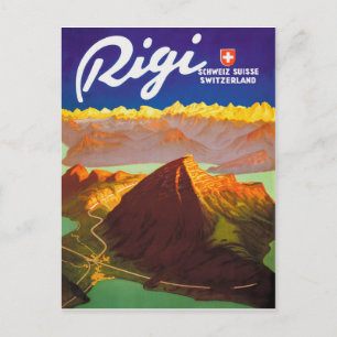 Postal montaña Rigi, Suiza