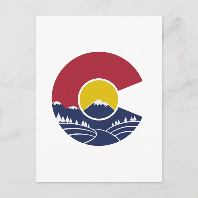 Postal Montaña rocosa Colorado C (Anverso)