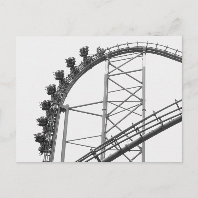 Postal Montaña rusa X2 Six Flags Magic Mountain (Anverso)