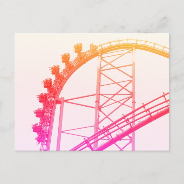 Postal Montaña rusa X2 Six Flags Magic Mountain (Anverso)