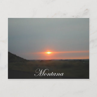 Postal Montana Sunset