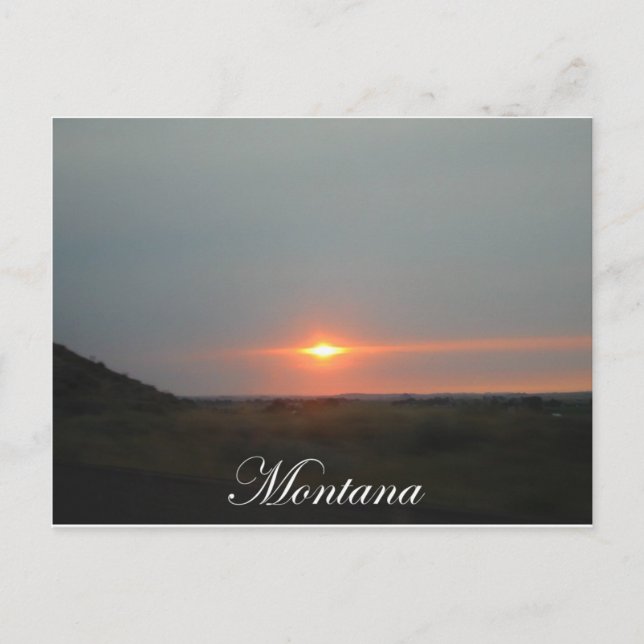 Postal Montana Sunset (Anverso)