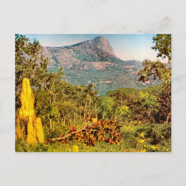 Postal Montaña Termite, Sierra da Hanba, Angola (Anverso)