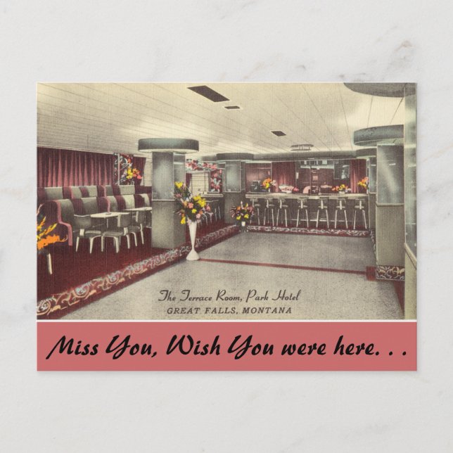 Postal Montana, The Terrace Room, Park Hotel (Anverso)