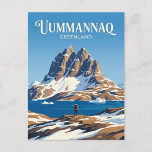 Postal Montaña Uummannaq Groenlandia
