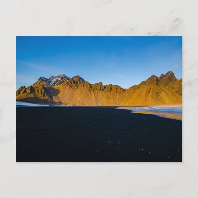 Postal Montaña Vestrahorn en Islandia (Anverso)