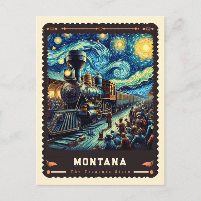 Postal Montana | Vincent Van Gogh Inspired (Anverso)