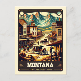 Postal Montana | Vintage patriótico