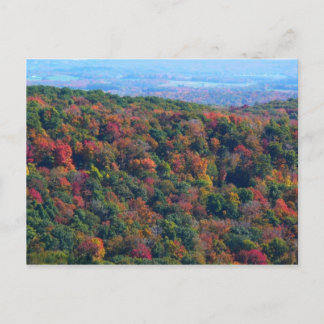 Postal Montañas Apalaches en otoño