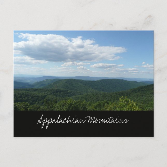 Postal Montañas Apalaches I Shenandoah (Anverso)