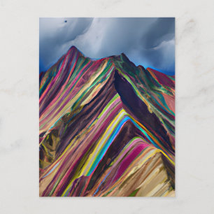 Postal Montañas arcoiris, también conocidas como Montañas