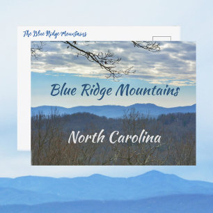 Postal Montañas Azules de Carolina del Norte Fotografía
