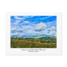 Montañas Azules Norgeorgianas Pintura de acuarela