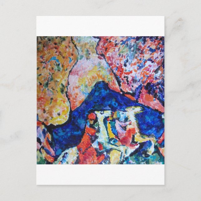 Postal Montañas azules Wassily Kandinsky