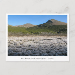 Postal Montañas Bale Etiopía