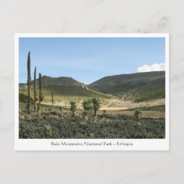 Postal Montañas Bale Etiopía