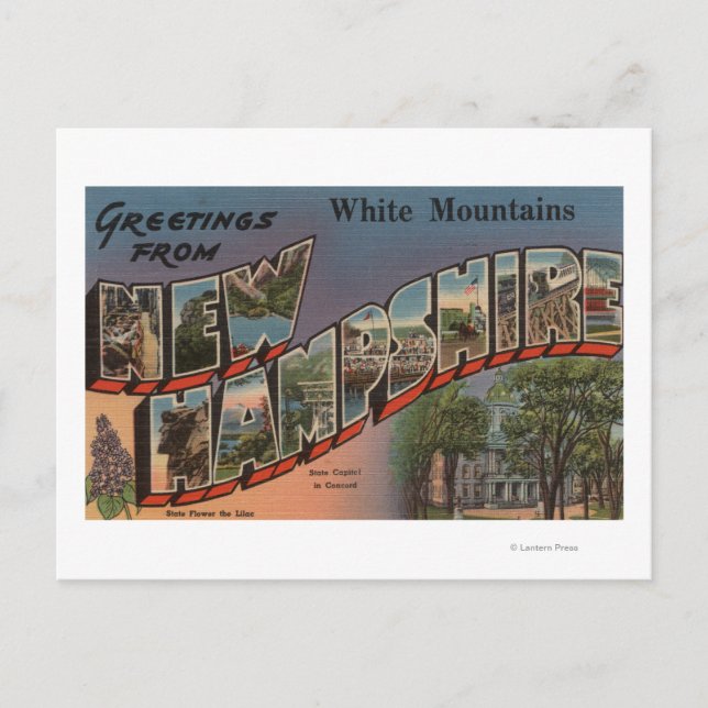 Postal Montañas Blancas, New Hampshire 3 (Anverso)