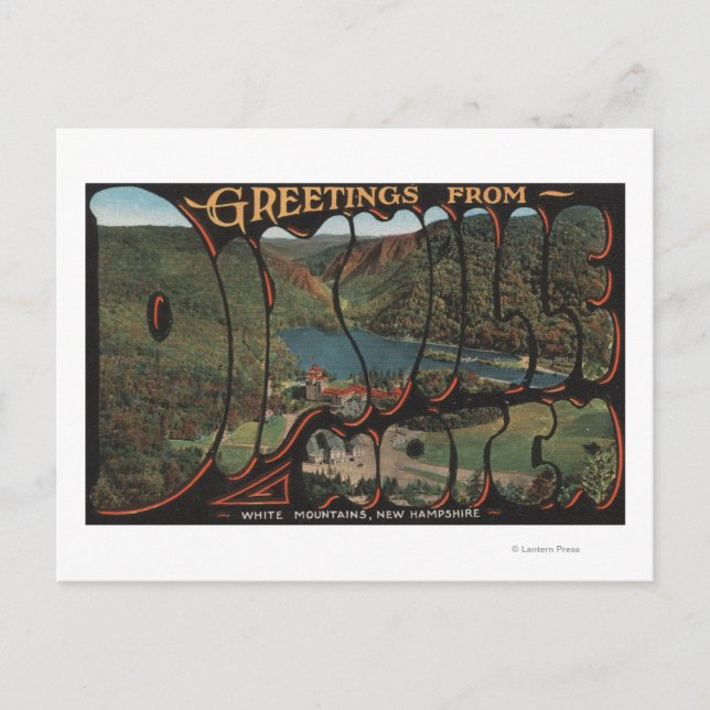 Postal Montañas Blancas, New Hampshire - Dixville (Anverso)
