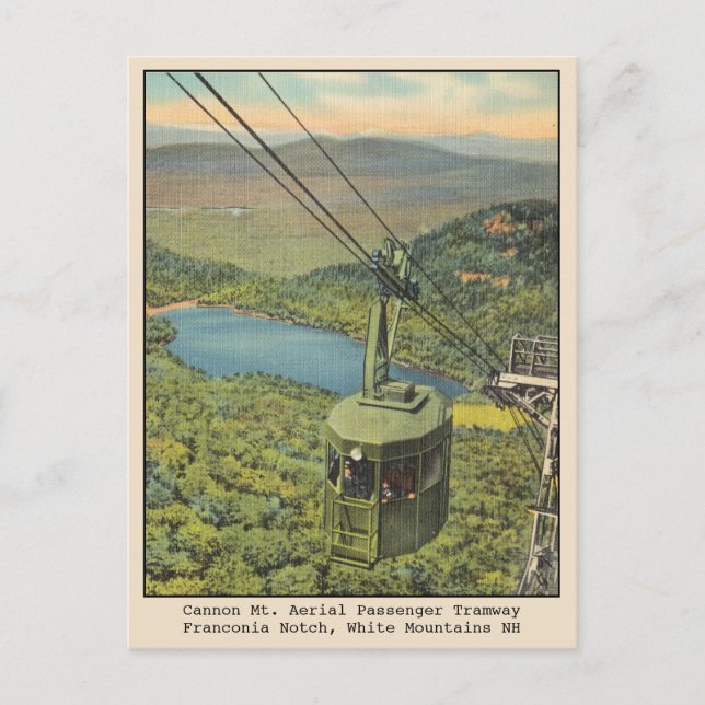 Postal Montañas Blancas Vintage New Hampshire (Anverso)