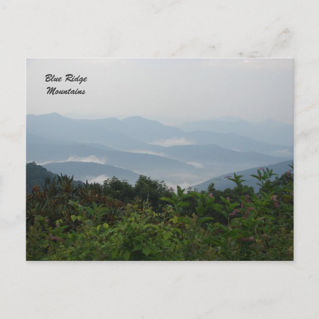 Postal Montañas Blue Ridge (Anverso)