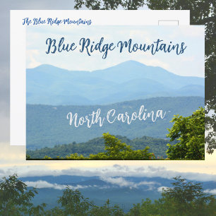 Postal Montañas Blue Ridge Carolina del Norte Fotográfico
