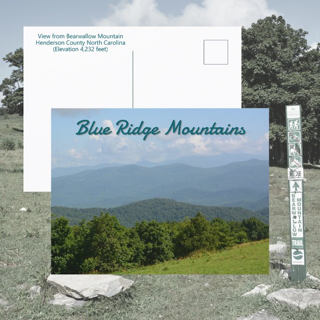 Postal Montañas Blue Ridge - Montaña Bearwallow NC (Subido por el creador)