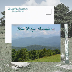 Postal Montañas Blue Ridge - Monte Bearwallow NC
