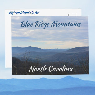 Postal Montañas Blue Ridge NC Aire de Montaña Fotográfico