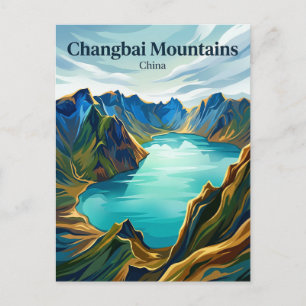 Postal Montañas Changbai China