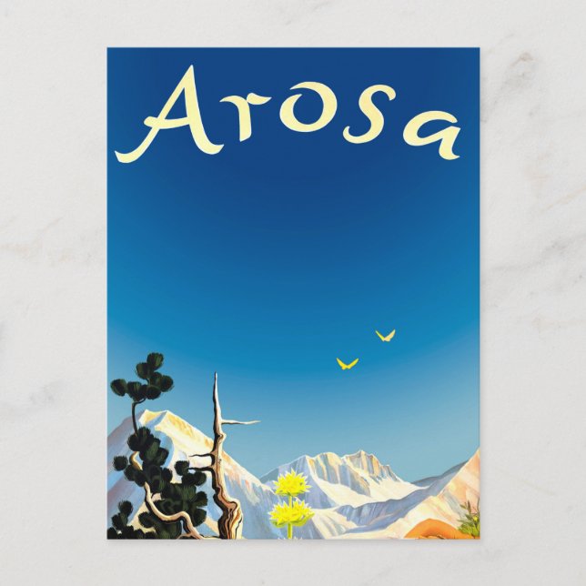 Postal Montañas de Arosa, Campo de Verano (Anverso)