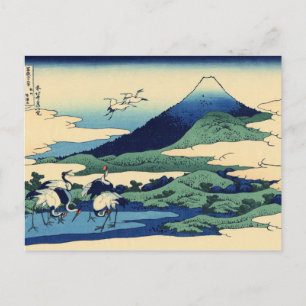Postal Montañas de arte de Hokusai